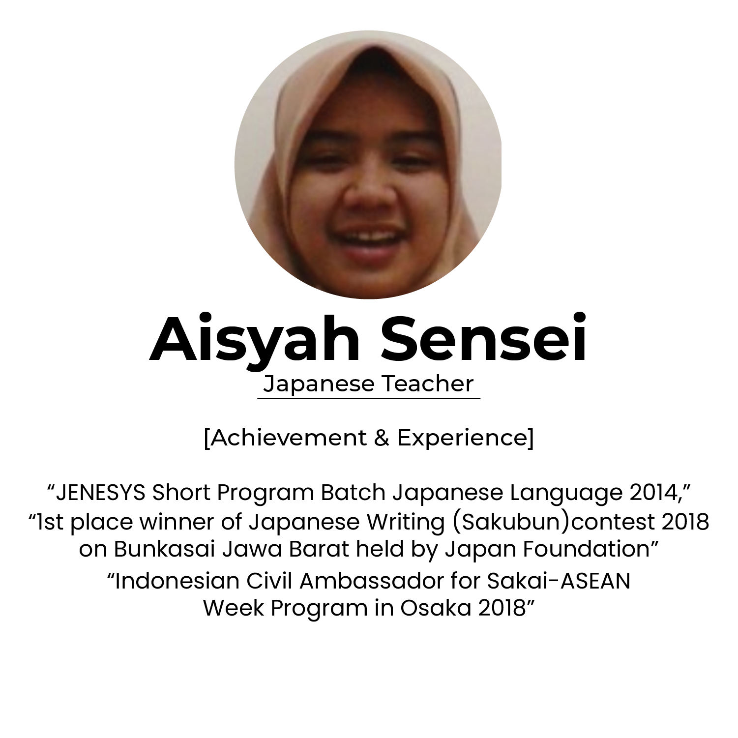 Aisyah Sensei@100x